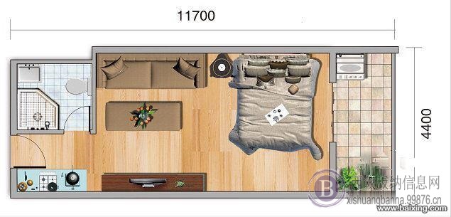 告庄西双景122平方欧式风格装修江景房
